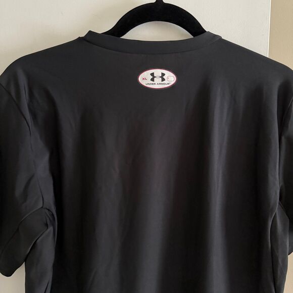 Under Armour HeatGear Men's Compression Short Sleeve Black White XL - Picture 6 of 12